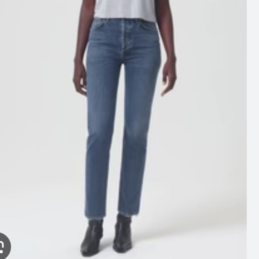 Agolde Riley high rise straight long jeans size 26